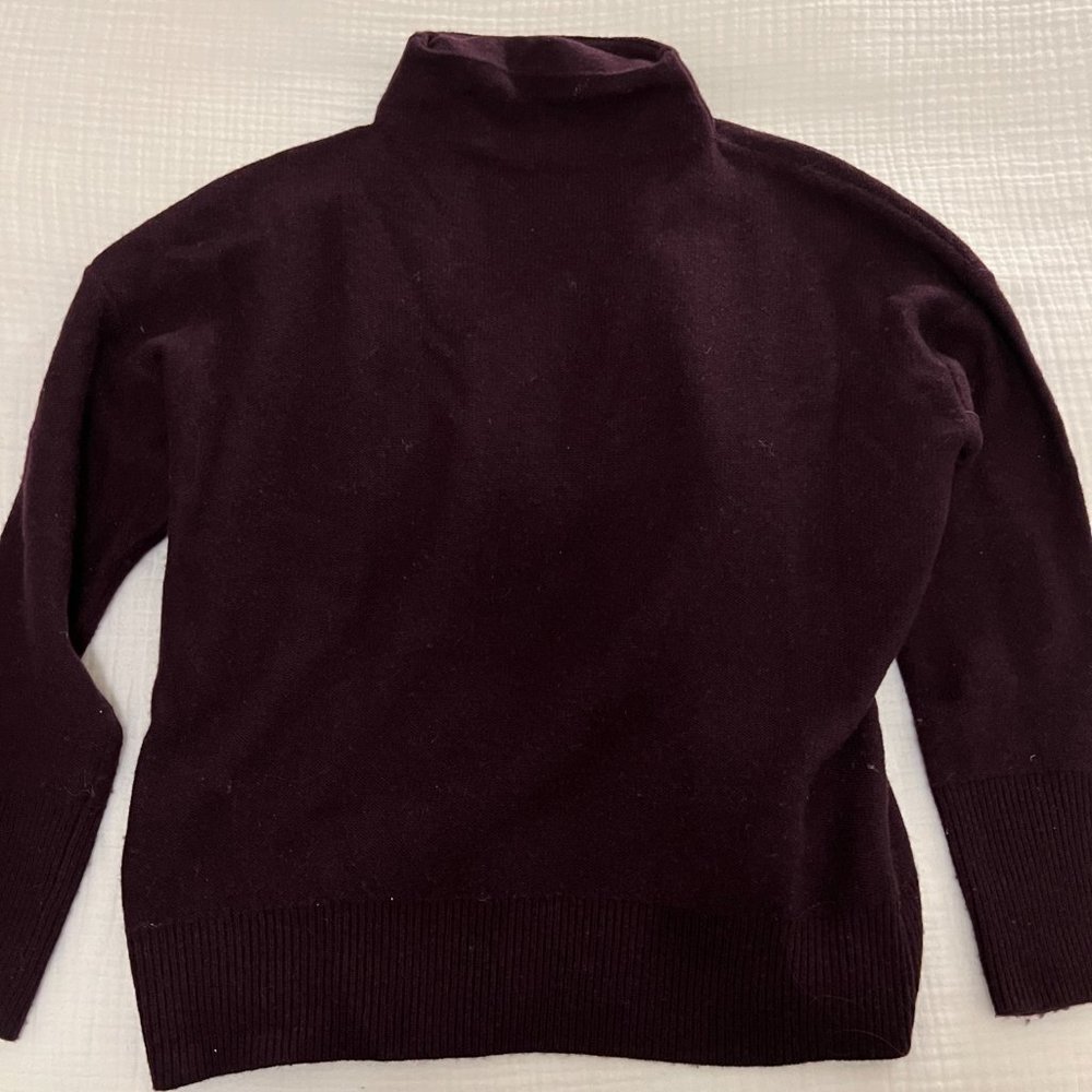 The Reset Wool/Cashmere Sweater - XS - Maroon/Wine